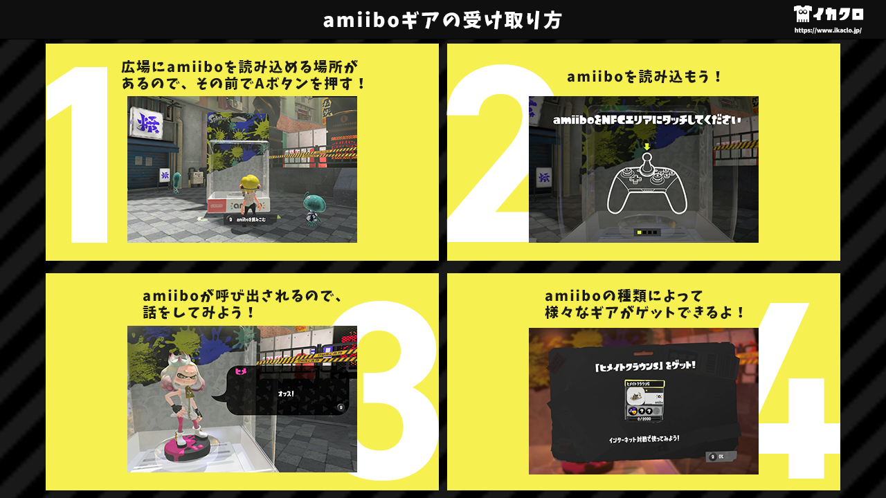 amiiboギアの受け取り方